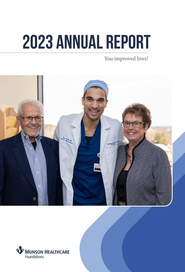 munson healthcare foundations 2023 annual report cover
