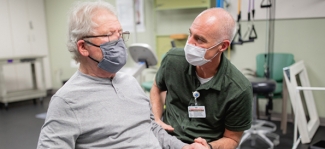 Rehabilitation patient with specialist