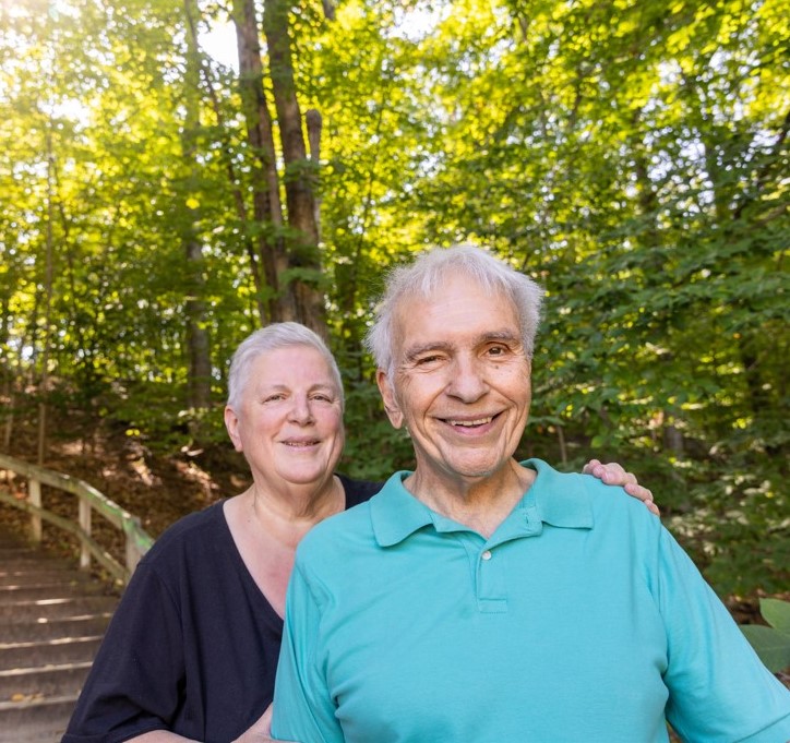 bill and colleen tucker pose for a photo