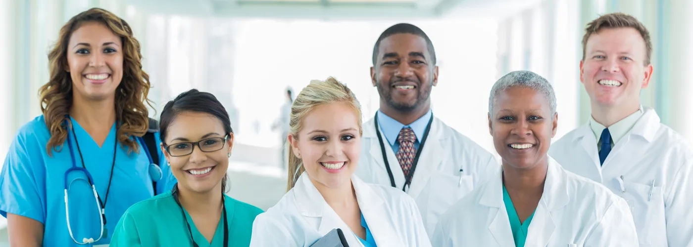Group of healthcare workers